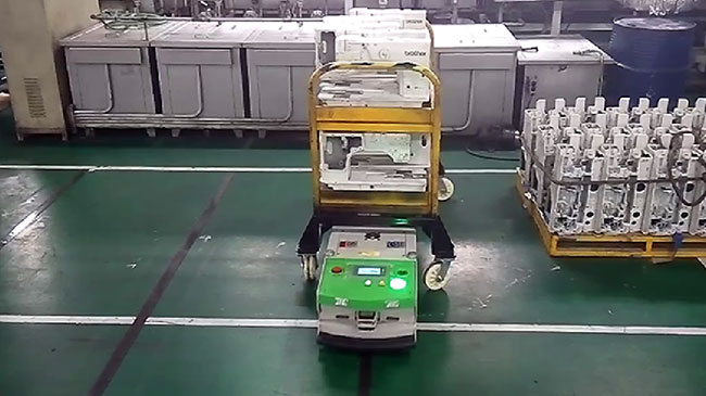 Materielles Laufkatze AGV-Fahrwerk, automatisierte geführte Fahrgeschwindigkeit der Roboter-0-35m/Min