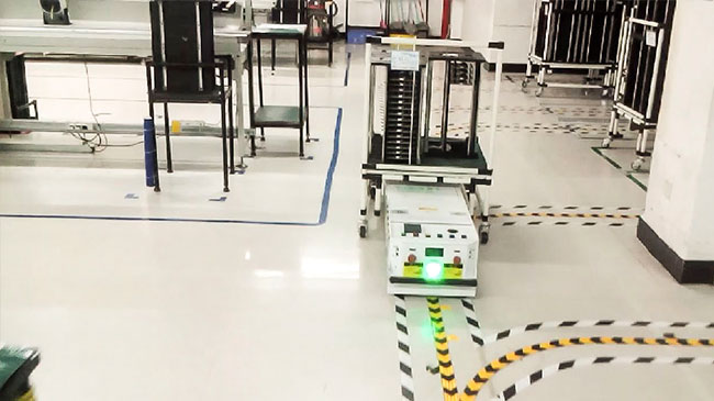 Driverless autonome mobile Roboter AGV mit mehrfachem Sicherheits-Schutz